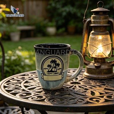 Canecas de vidro reativas de grés com logotipo personalizado