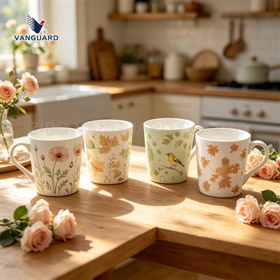 Caneca de café em forma de V