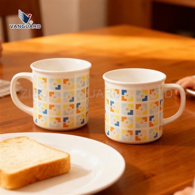 Canecas de café para fogueira de cerâmica branca