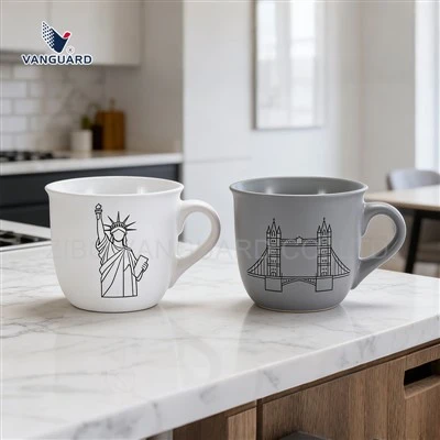 Caneca de café de lembrança de viagem